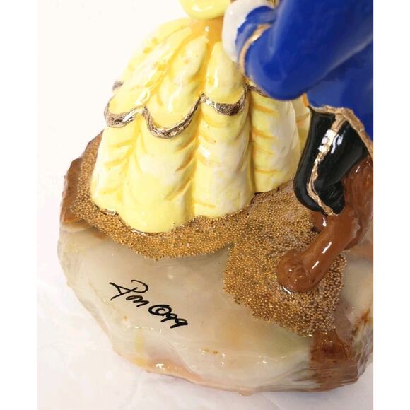 Vintage Disney Ron Lee 1999 Beauty and the Beast & Belle Sculpture #622 Rare - Picture 6 of 10